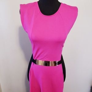 The Vintage Shop pink backless bodycon dress small